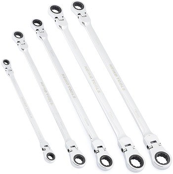 Neiko 03114A Flex-Head Double Box End Ratcheting Wrenches